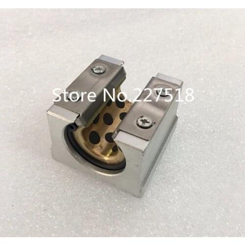 4pcs high quality SBR16UU Graphite copper sleeve Linear motion ball bearing slide block match SBR16 16mm linear guide rail