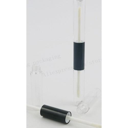 50 x 5ml lip gloss container 1/6oz lip gloss brillant bottle refillable tube brush empty lipstick make uppackaing