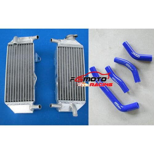 Aluminum Radiator + Blue silicone hose For Honda CRF250R CRF 250R CRF250 2010-2013 2011 2012 10 11 12 13