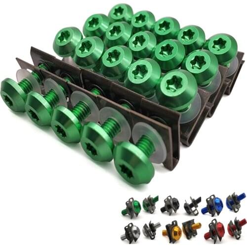 For Kawasaki kx 450 f KLX125 KLX250 KDX125 KDX250 Motorcycle Fairing Aluminu hexagon socket Screws Clips Body Spring Bolt Kit