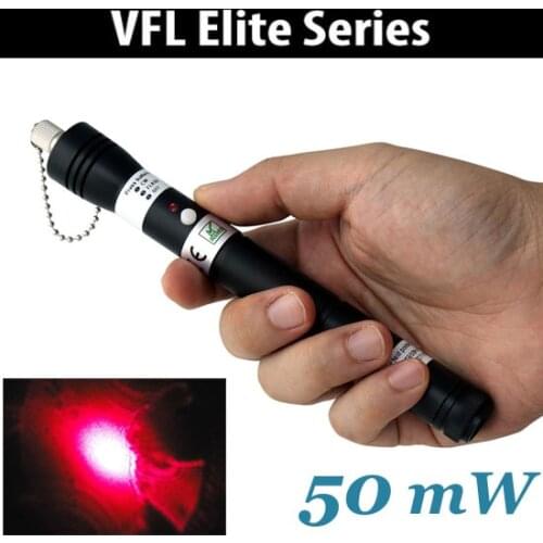 Eliter Series Enough Power 50mW VFL Visual Fault Locator Red Laser Light Pen Fiber Optic Cable Tester 50Km Range,VF50B