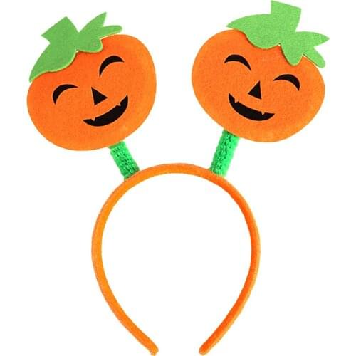 Halloween Pumpkin Headband Hair Hoop Headwear Costume Cosplay Party Decorations