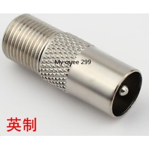 Cable TV transfer F head television RF rotary joint English F head external thread rotation RF common head F