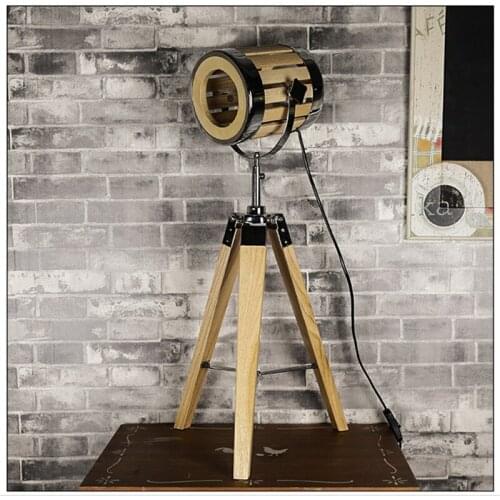 L89-American exploration floor lamp stage lamp photographic light tripod modern simple living room bedroom table lamp