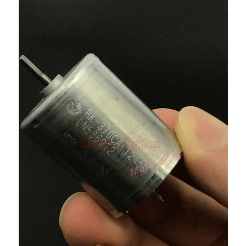 MABUCHI RK-370CA-12450 DC 12V-24V 8000RPM Micro Round 24mm Electric Carbon Brush Motor Flat Shaft DIY Toy Hobby Model