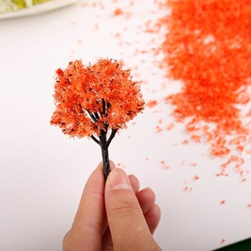 Mini Tree Model Landscape DIY Moss Grass Perfect for Hedge Diorama Model Multicolor 1pcs Leaves Foliage Model for Train Railway