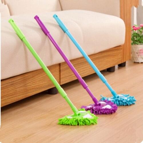 Mini Mop Bathroom Floor Cleaning Tool Flat Lazy Mop Wall Household Cleaning Brush Chenille Washing Mop Dust Brush Cleaning