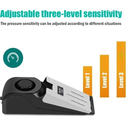 Mini Portable Door Resistance Alarm Wireless for Home Travel Security System Safety Door Stop Alarm Home Stopper Alert Security