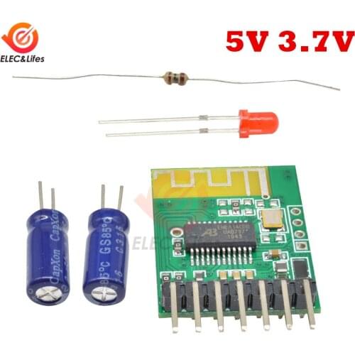 DC5V 3.7V Bluetooth Audio Receiver Module Stereo Wireless Speaker Receiver Module Board Power Amplifier Modified DIY Kit 4.2-5V