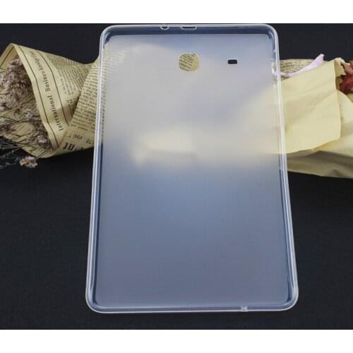 Soft TPU Transparent Matte Cover Case For Samsung Galaxy Tab E 9.6 SM SM-T560 SM-T561 9.6" tablet back shell
