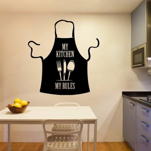 Fun My kitchen my rules Wall Decal Living Room Removable Mural Decor Bedroom Removable Background Wall Art Decal 3483