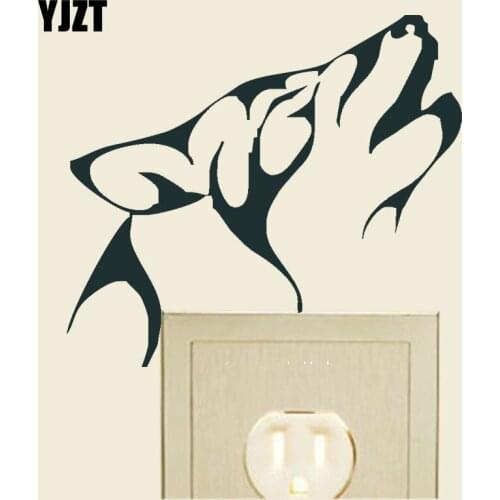 Lonely Wolf Vinyl Wall Black Decal Decor Fashion Modern Switch Sticker Animal 8SS-0042