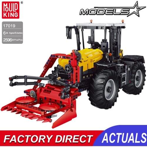 Mould King 17019 Rc Moc Farm Tractor Toy Building Blocks Brick App Rc Car Motorized Cars For Kids Toys For Boys Christmas Gift