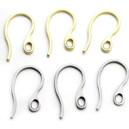 20pcs12x22mm Surgical Stainless Steel Gold French Lever Earring Hooks Wire Settings Base Hoops Earrings For DIY Jewelry Making