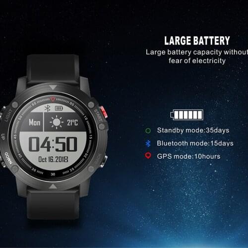 30 meters ip68 waterproof gps Sports Smart watch 400Mah long standby time Bluetooth 4.0 Stopwatch GPS Smart Bracelet For Health