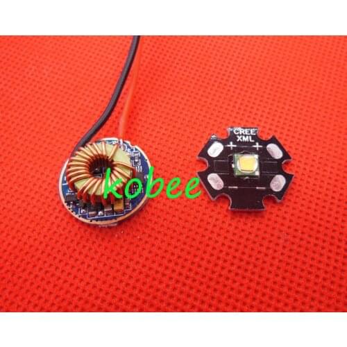 CREE XML2 LED XM-L2 T6 U2 10W WHITE Neutral White Warm White LED Emitter 20MM Aluminum PCB+Input 12V LED driver