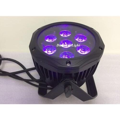 20lot IP65 RGBWAUV 6in1 7x18W Led Par Can Light Spot Wash Wall LED Par Outdoor Waterproof DMX Event Party Wedding