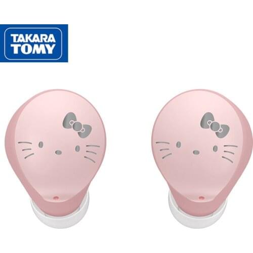 TAKARA TOMY cute cartoon Hello Kitty wireless bluetooth headset 5.0 charging sports headset long standby