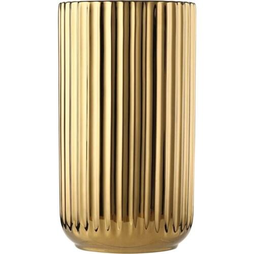 Flower Vase, Ceramic Innovative Pattern Vase,Gold Plated Vase,Hand-Plated Made Vase,Decor Vase For Home Office Wedding