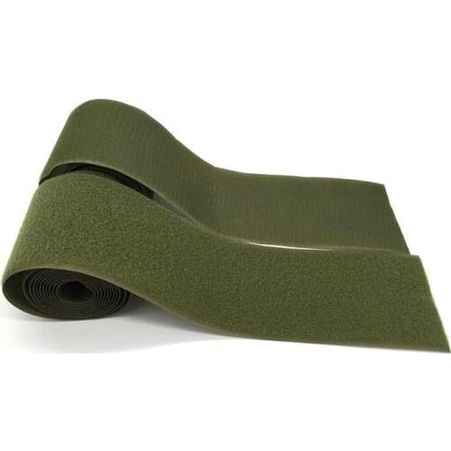 High quality /2.5cm/10cm width Army Green Hook and Loop Tape / Roll - Sew On Tape (Not Adhesive)