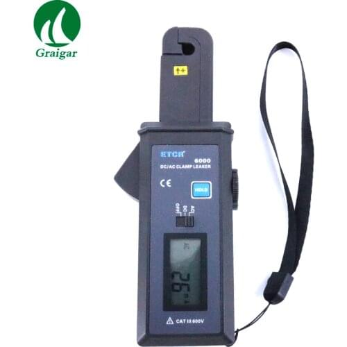 ETCR6000 High Accuracy AC/DC Clamp Leaker Current Meter Measurement Range 0mA-60.0A AC/DC