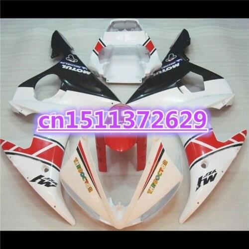 YZF R6 2003 2004 2005 Fairing for YZF R6 2003 2004 2005 YZF-R6 03 04 05 white red black YZFR6 600 03-05 fairing kit-Dor D
