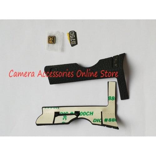 For Nikon D750 Front Cover Left Side FX Name LOGO Rubber Camera Replacement Spare Part
