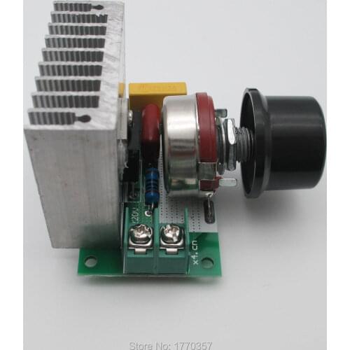 1pcs SCR Voltage Regulator Controller 220VAC 4000W Electronic Dimming Dimmers Speed Temperature Regulation Mold Regulator Module