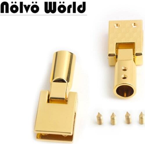 10-50pcs Deep Gold 18*45mm Bag connecting buckle Bag belt connector High Level Purse strap connector