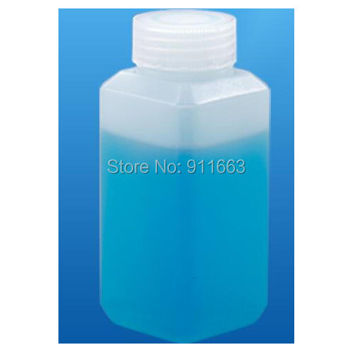100 ml 50pcs! Square Bottles!HDPE medical plastic liquid bottles with burglarproof caps for chemical reagent -HDPE material