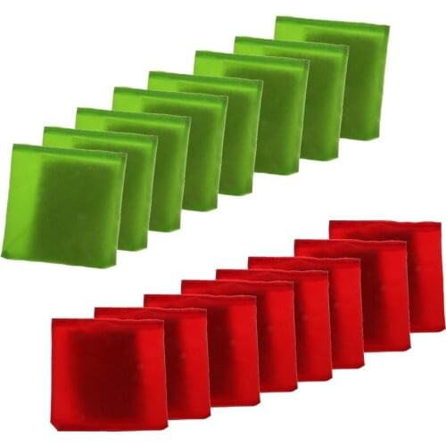 16 Pcs Assorted Color Canvas Cornhole Bag - Bean Bag for Tossing Corn Hole Game