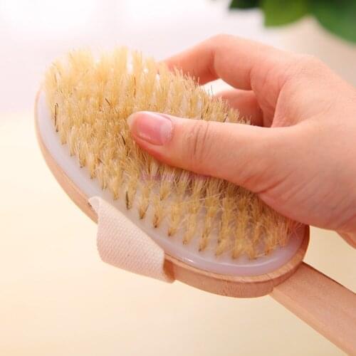 50pcs Bathing Brush Dry Skin Body Soft Natural Bristle SPA Brush Without Handle Wooden Bath Shower Brush SPA Exfoliating Body