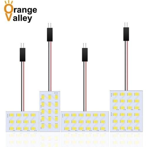 50Pcs T10 Festoon 12 15 18 24 48 LED 1210 SMD Car Auto Dome Interior Panel Light Reading Lamp Bulb Adapters