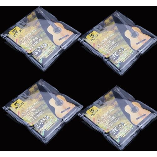 6pcs/lot Classic Guitar Six Strings SC12 Nylon Silver Plating Set Super Light Acoustic Guitar Musical Instrument