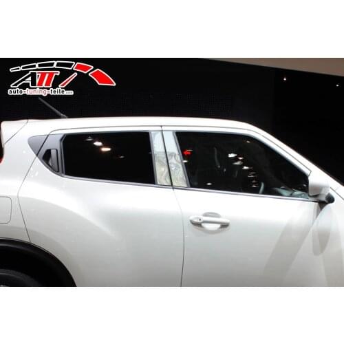 Fit For Nissan Juke 2011 Chrome Door Pillar 8 Piece Chrome Styling Accessories Modified Designed Car Tuning Piece