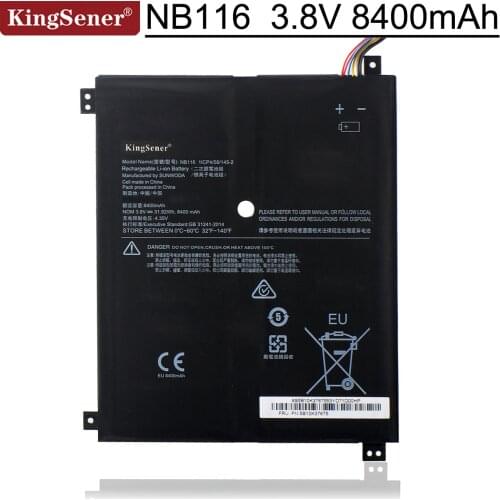 Kingsener NB116 Laptop Battery For Lenovo IdeaPAd 100S 100S-11IBY 100S-80R2 NB116 5B10K37675 0813001 3.8V 31.92WH 8400mAh