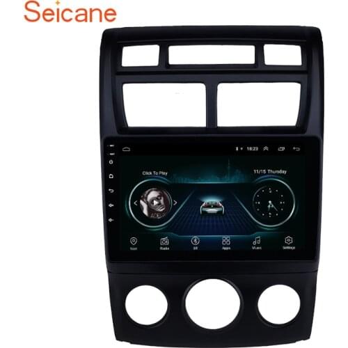 Seicane 2Din Android 8.1 9" GPS Car Radio For 2007-2017 KIA Sportage Manual air conditioner Support Rearview Camera USB wifi