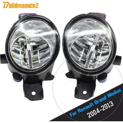 Buildreamen2 For Renault Grand Modus 2004-2013 Car Accessories 4000LM H11 LED Bulb Fog Light Daytime Running Lamp DRL 12V