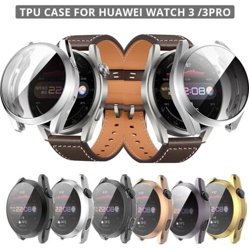 Tpu Case for Huawei Watch 3 3 Pro Tpu Full Protector Hd Screen Accessories Watch Cover Bumper Case for Huawei Watch 3 Pro 48mm