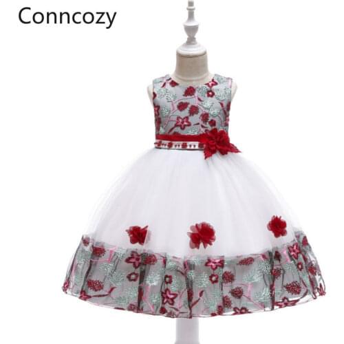 Childrens Dress Princess Mesh Lace Puffy Girls Performance Dress Childrens Wear Birthday Party Dress Girls Halloween Dress