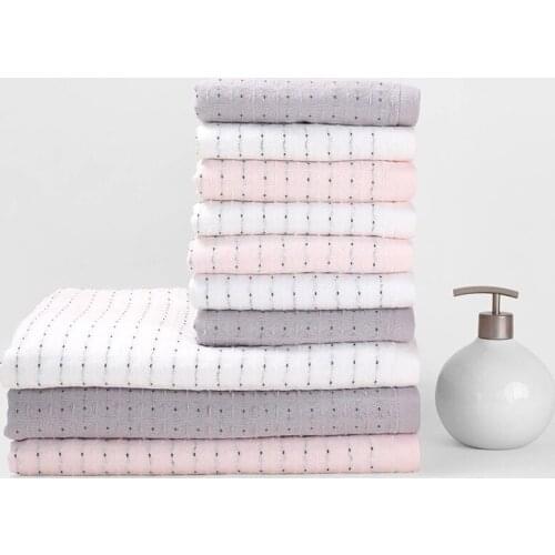 Home Washcloth Bath Towel Set,Pack of 2 High Quality Bathroom Towels 34x75cm 100% Cotton Soft Bath Towels for Adults
