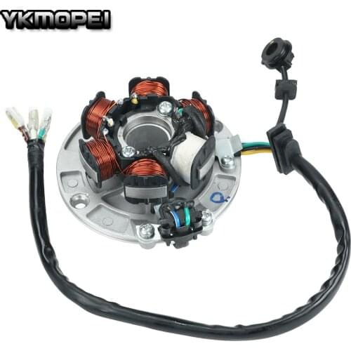 LF140 Engine 6 Coil Ignition Magneto Stator For Lifan 140 140cc 1P55FMJ Horizontal Kick Starter Engines Dirt Pit Bikes