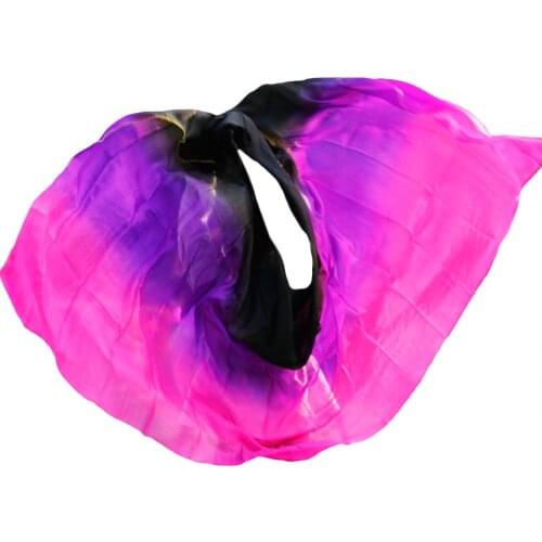 Design 100% silk veil belly dance veil Tarifa perut kostum black +Purple +Rose