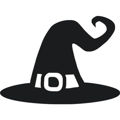 Halloween Witches Hat Car Sticker Decals The Chronicle Motion Vinyl Glue Sticker Car Body Oem Window PVC 15 Cn(origin) Changsen