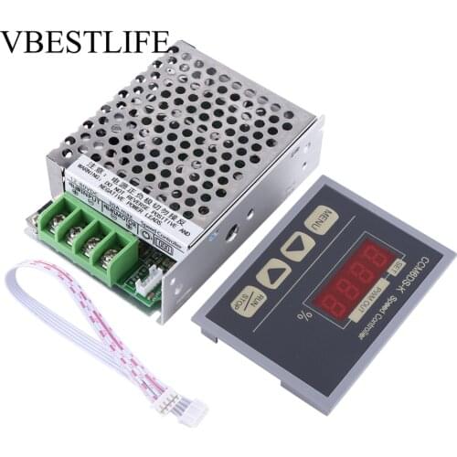 DC Motor Speed Controller Governor Regulator With Digital Display Panel 12-80V 30A PWM Controller Motor Soft Starter tecnologia