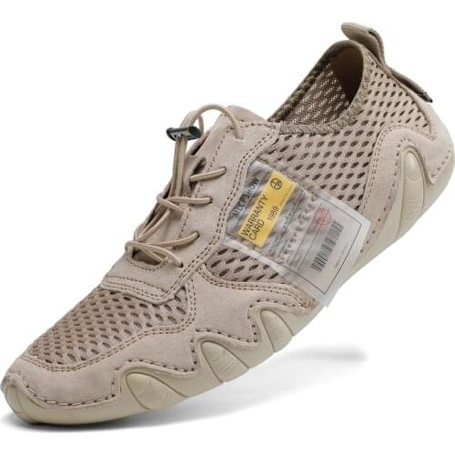 Plus Size Leather Shoes 2021 Men Loafers Octopus Casual Summer Shoes Soft Driving Shoes Men Flats Walking Lace-Up Man Footwear