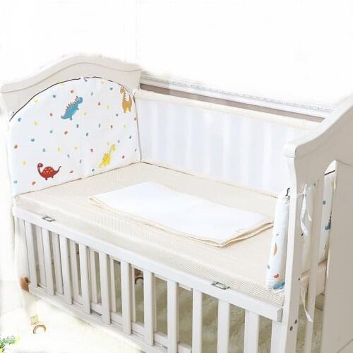 Summer Breathable Type Baby Bed Bumper Sheet Set ,Kids Crib Around Cushion ,Childrens Cot Protector Pillows,Baby Bed Suppplies