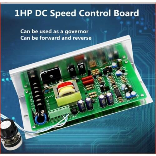 1HP 220V DC Speed Controller Board 750w Motor Governor CW CCW Dual Control Motor Driver Board