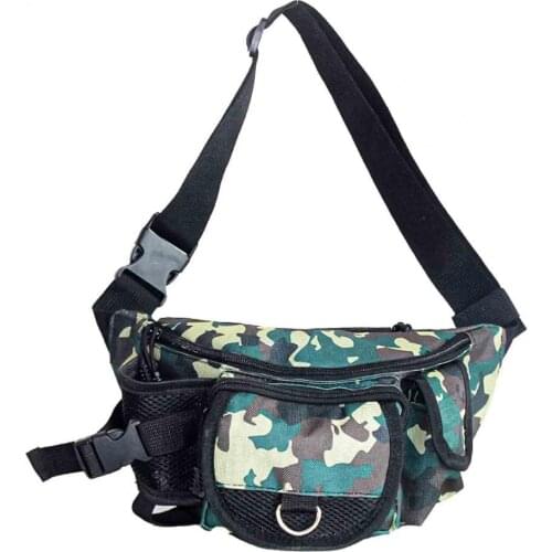 Fishing Bag Multipurpose Canvas Large Capacity Fishing Tackle Fanny Pack Pouch for Outdoor Fishing Storage Bag