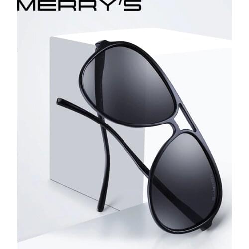 MERRYS DESIGN Men Classic Pilot Polarized Sunglasses Lighter Frame 100% UV Protection S8510